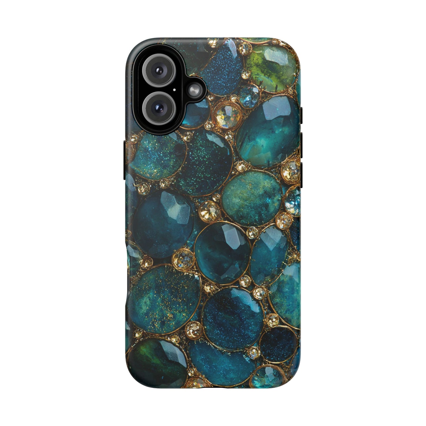 Blue Gemstones (iPhone Pro Max - iPhone X) [Tough Case]