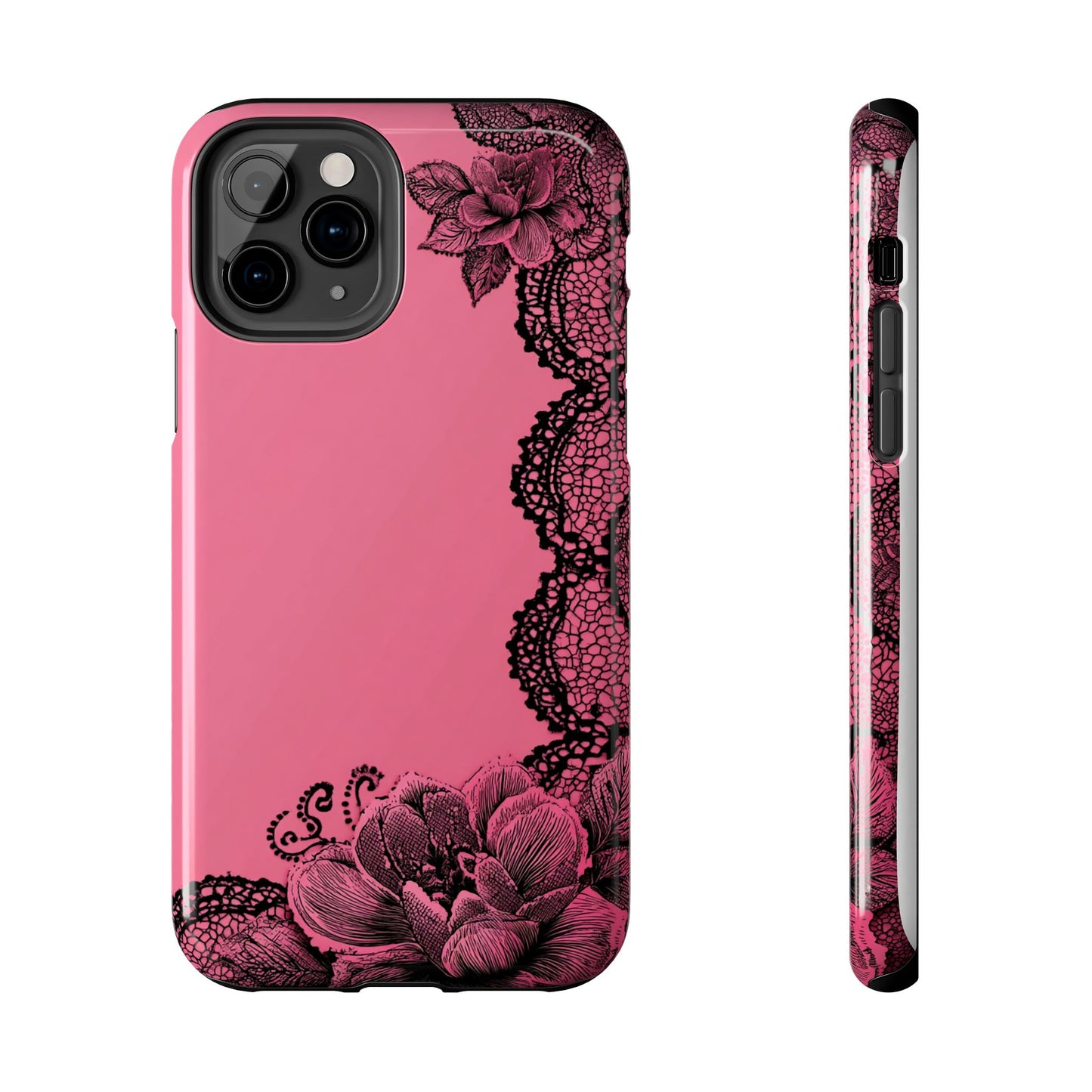 Pink Floral Lace