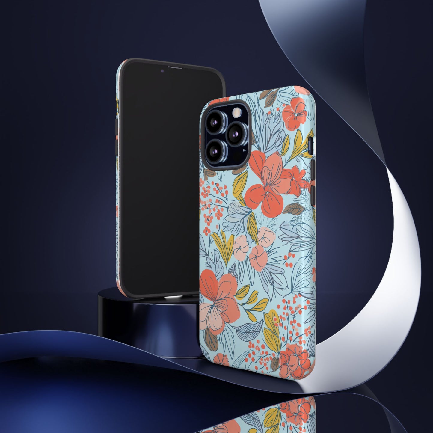 Floral 02 (iPhone X - iPhone 17 Pro Max) [TOUGH CASE]