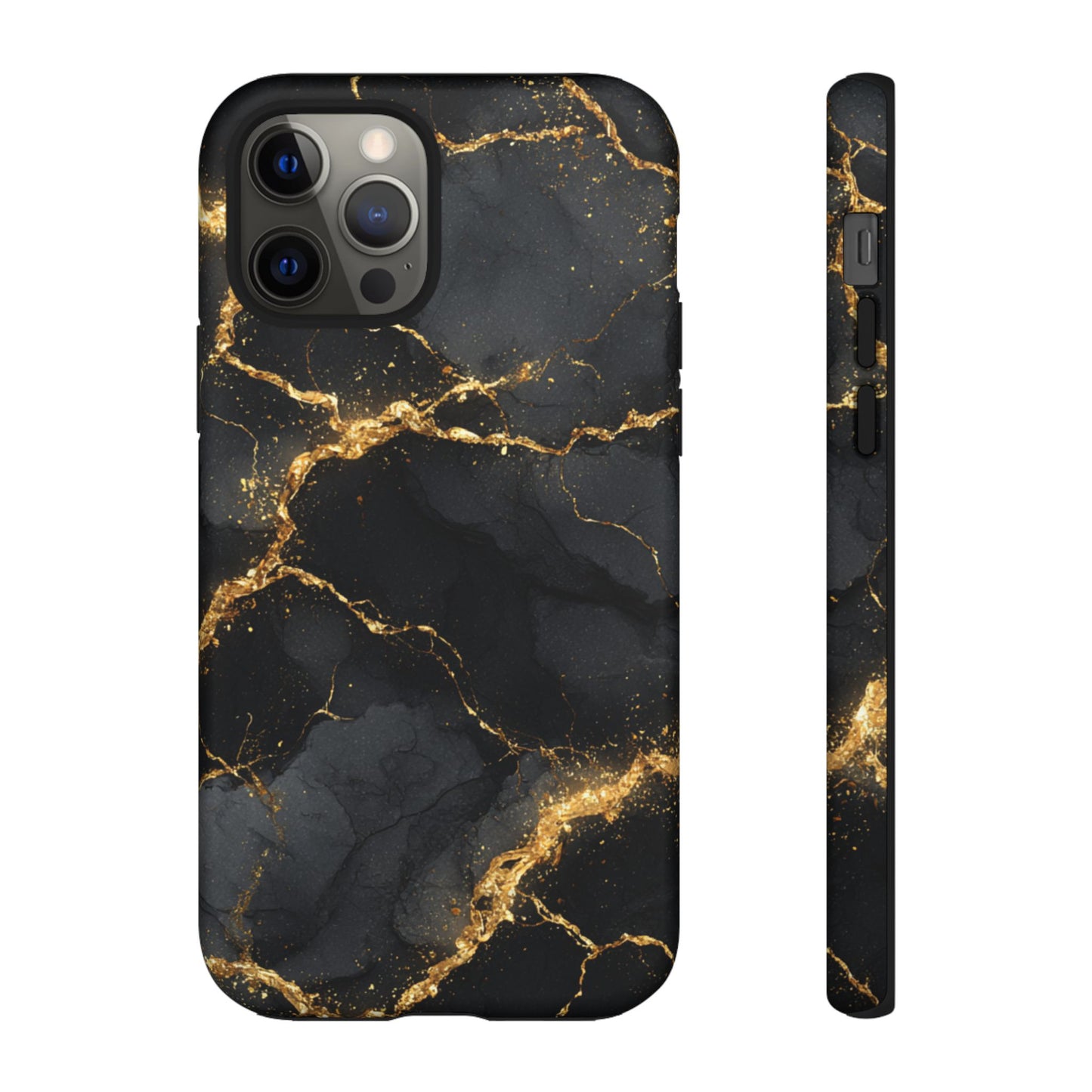 Black & Gold Marble [TOUGH CASE]