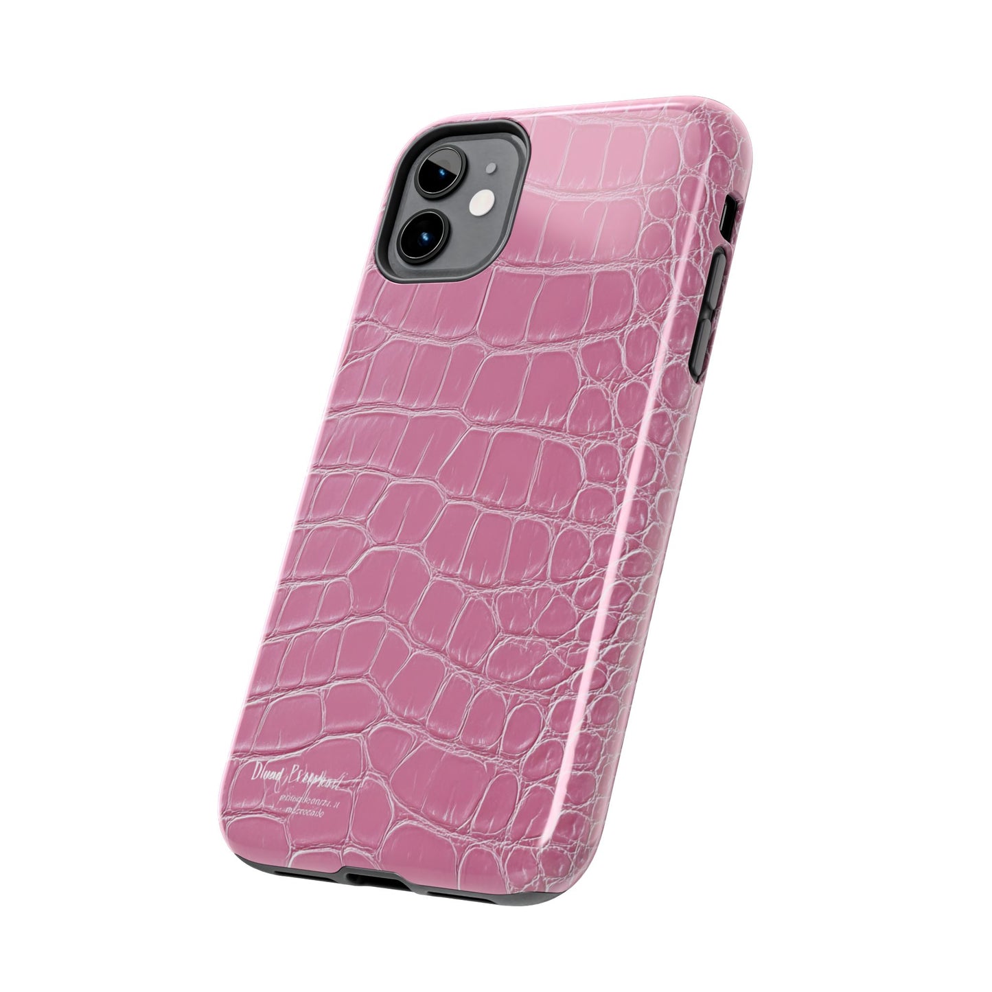 Pink Crocodile Leather