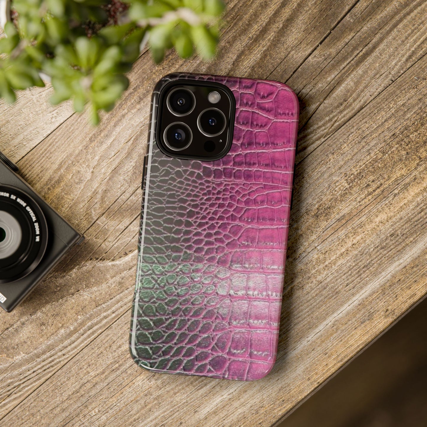 Purple Crocodile Leather [TOUGH CASE]