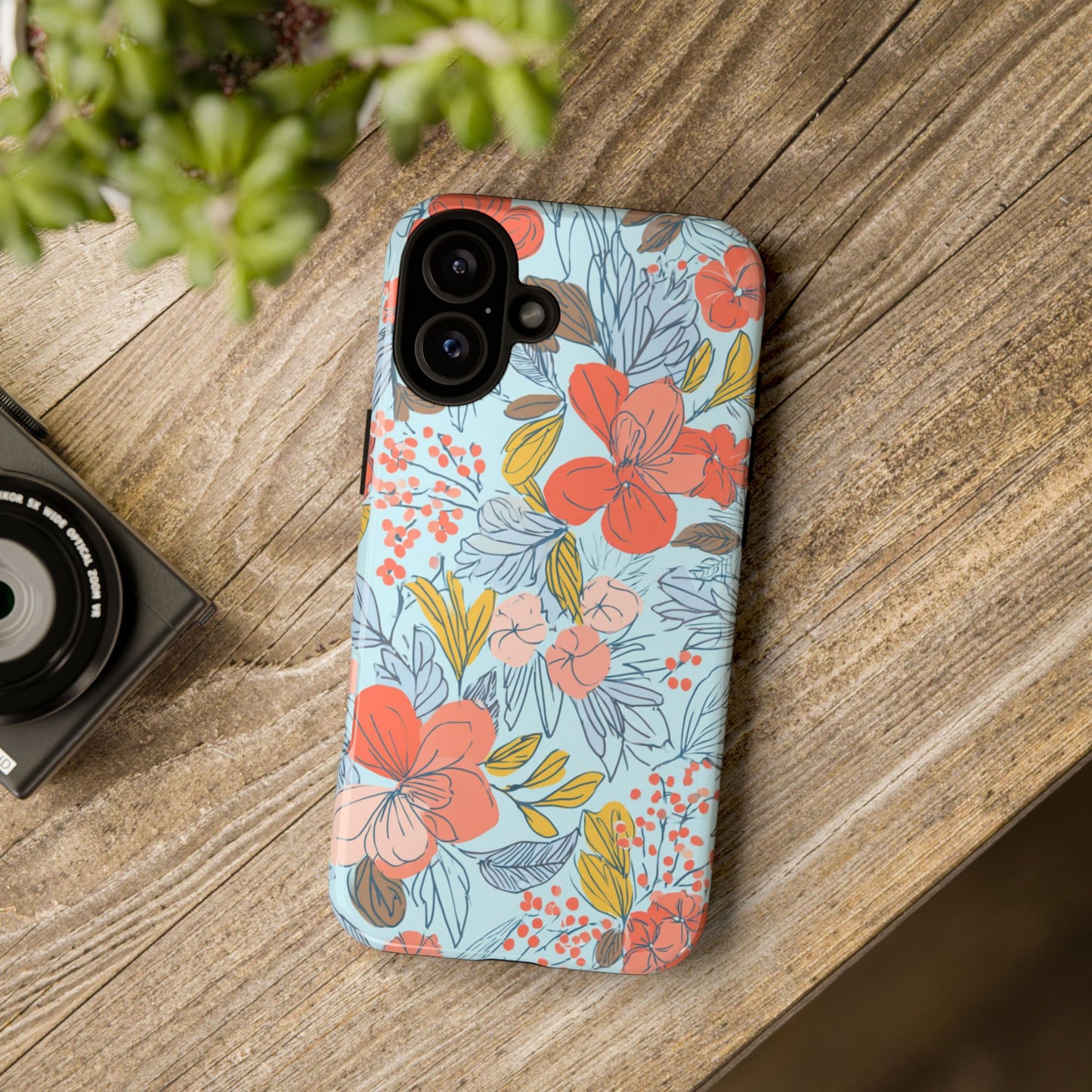Floral 02 (iPhone X - iPhone 17 Pro Max) [TOUGH CASE]