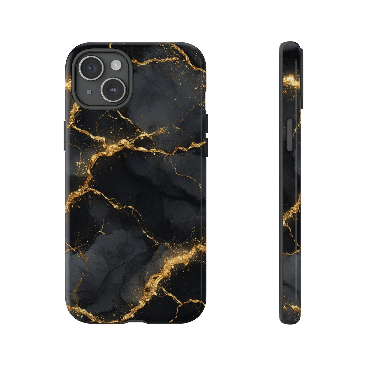 Black & Gold Marble [TOUGH CASE]