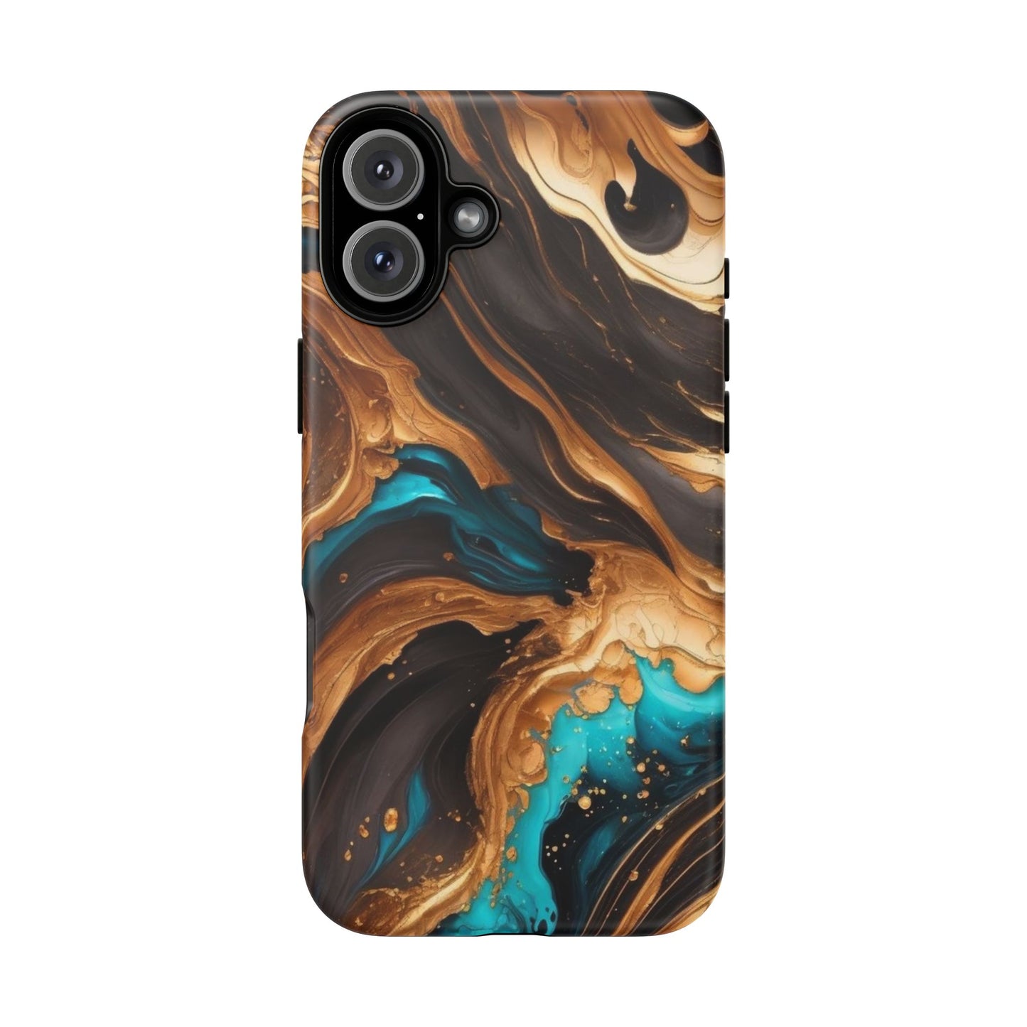 Metallic Swirls (iPhone X - iPhone 17 Pro Max) [TOUGH CASE]