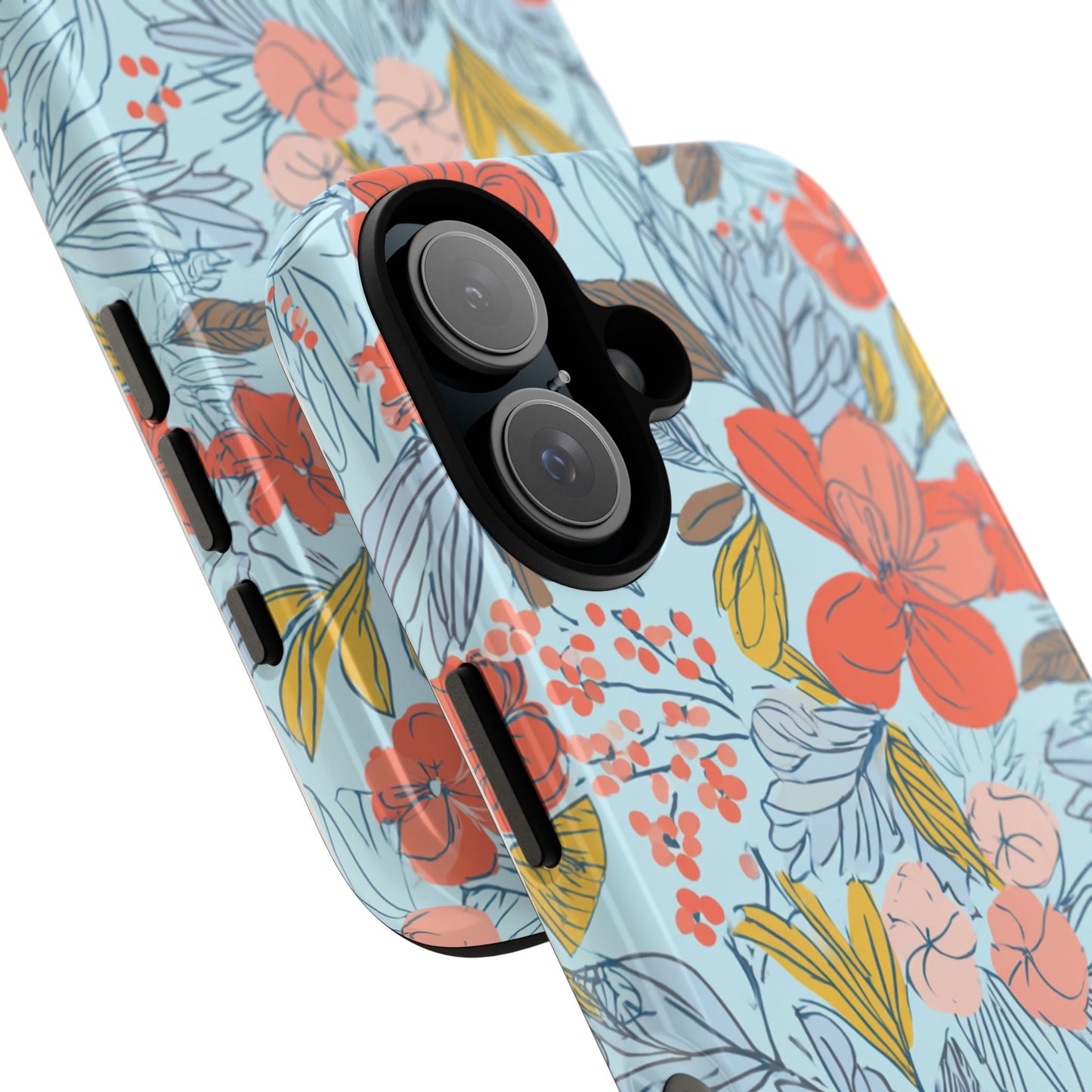 Floral 02 (iPhone X - iPhone 17 Pro Max) [TOUGH CASE]