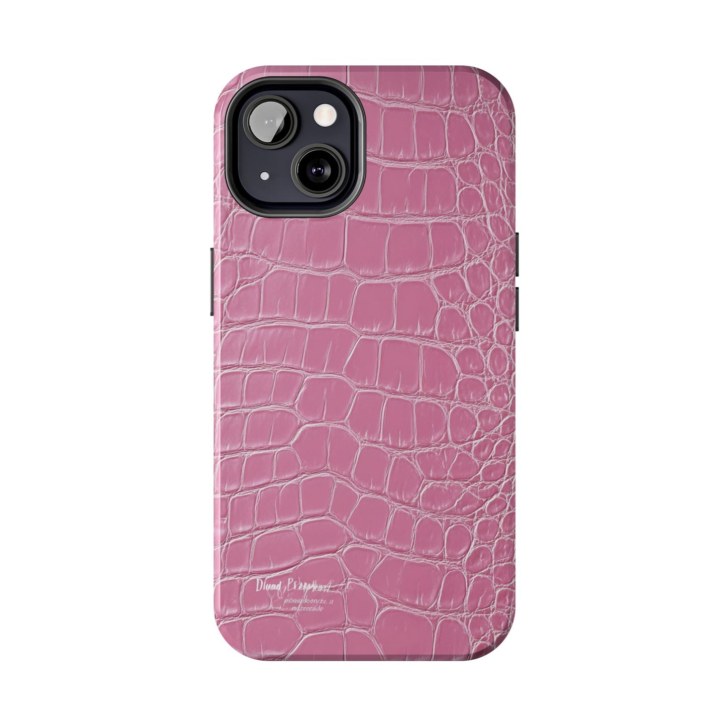 Pink Crocodile Leather