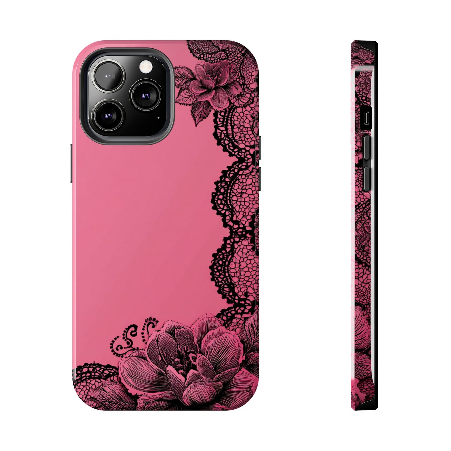 Pink Floral Lace