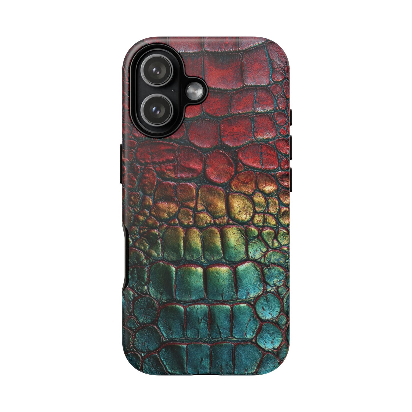 Red, Yellow, Blue Crocodile Skin [TOUGH CASE]