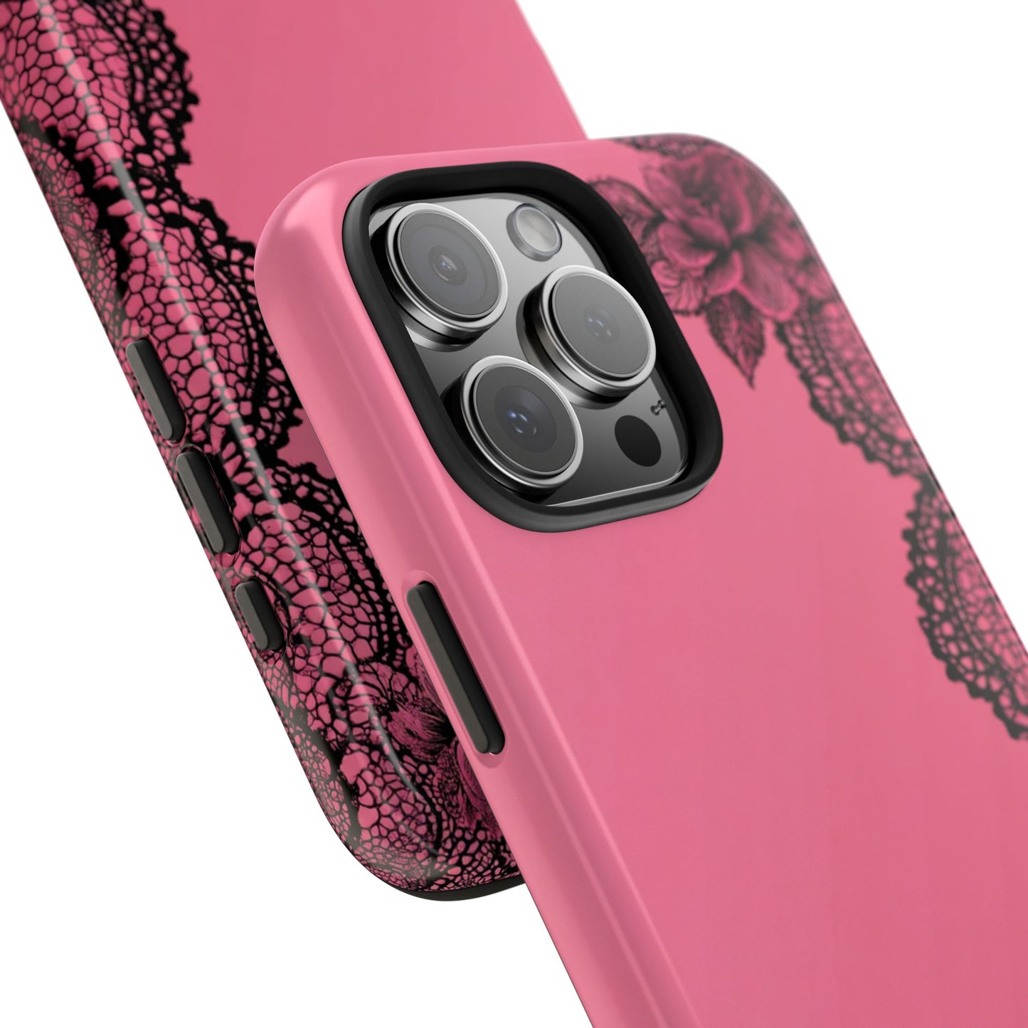 Pink Floral Lace