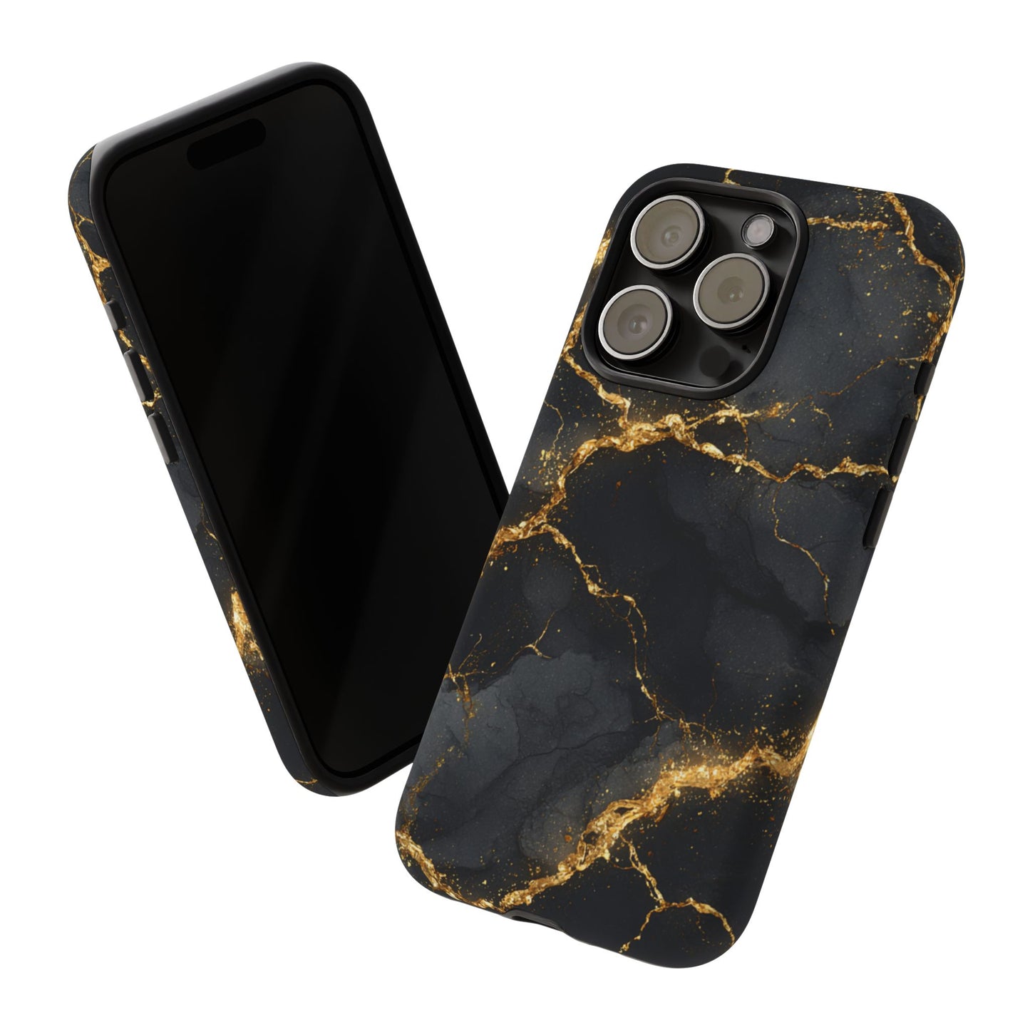 Black & Gold Marble [TOUGH CASE]