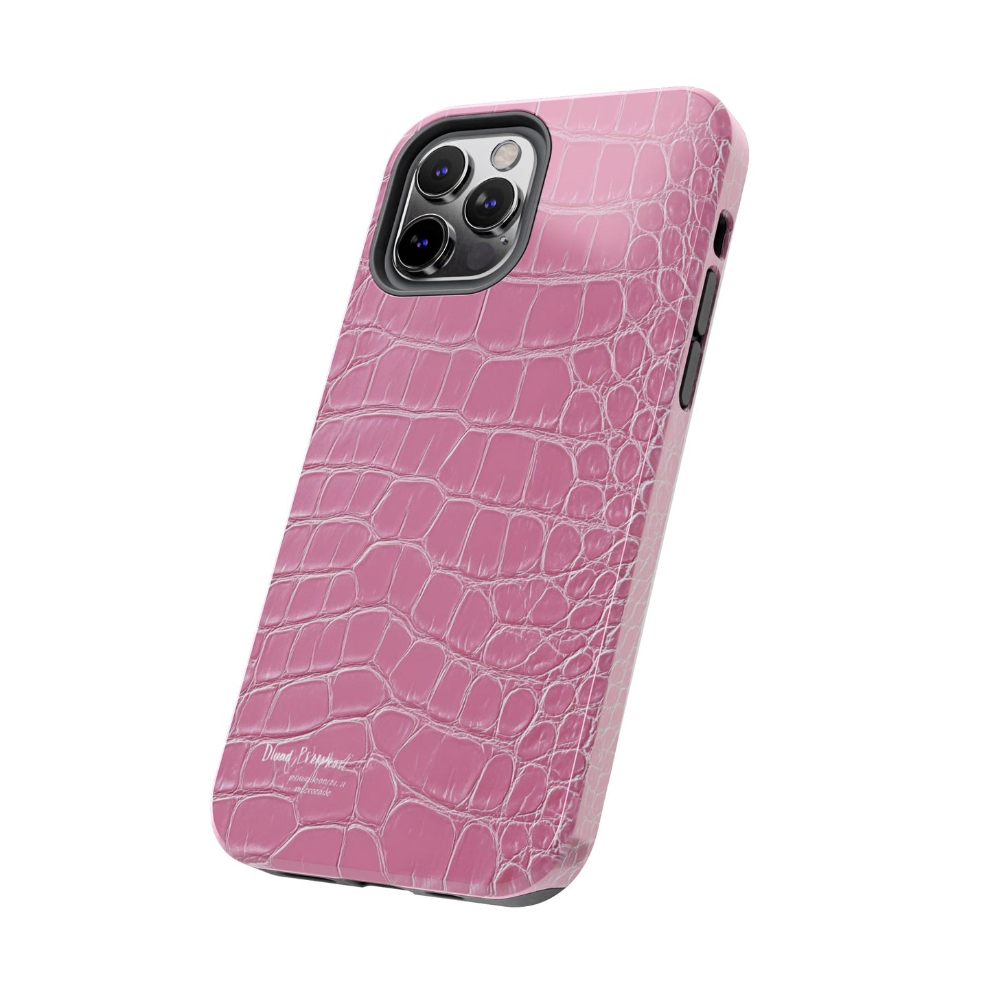 Pink Crocodile Leather