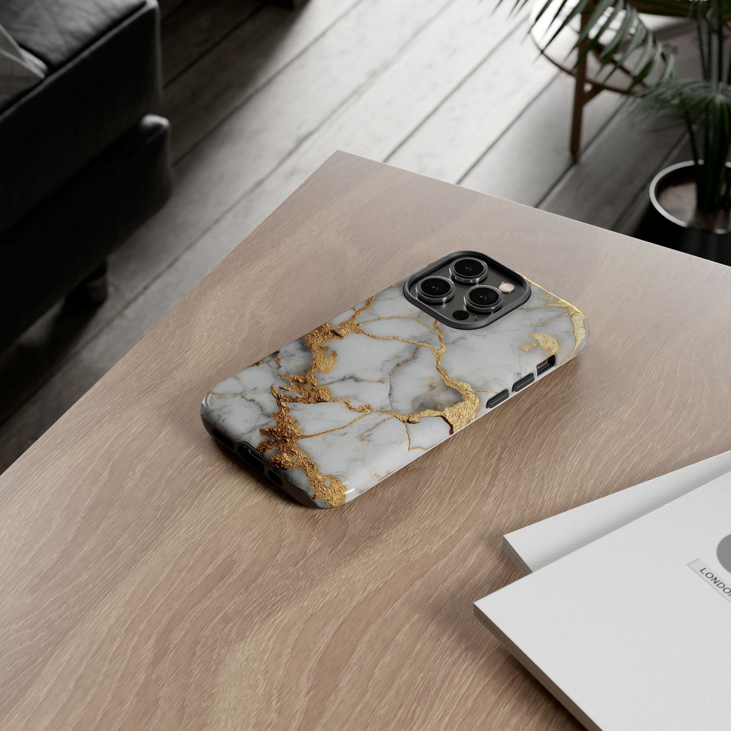 White & Gold Marble [TOUGH CASE]