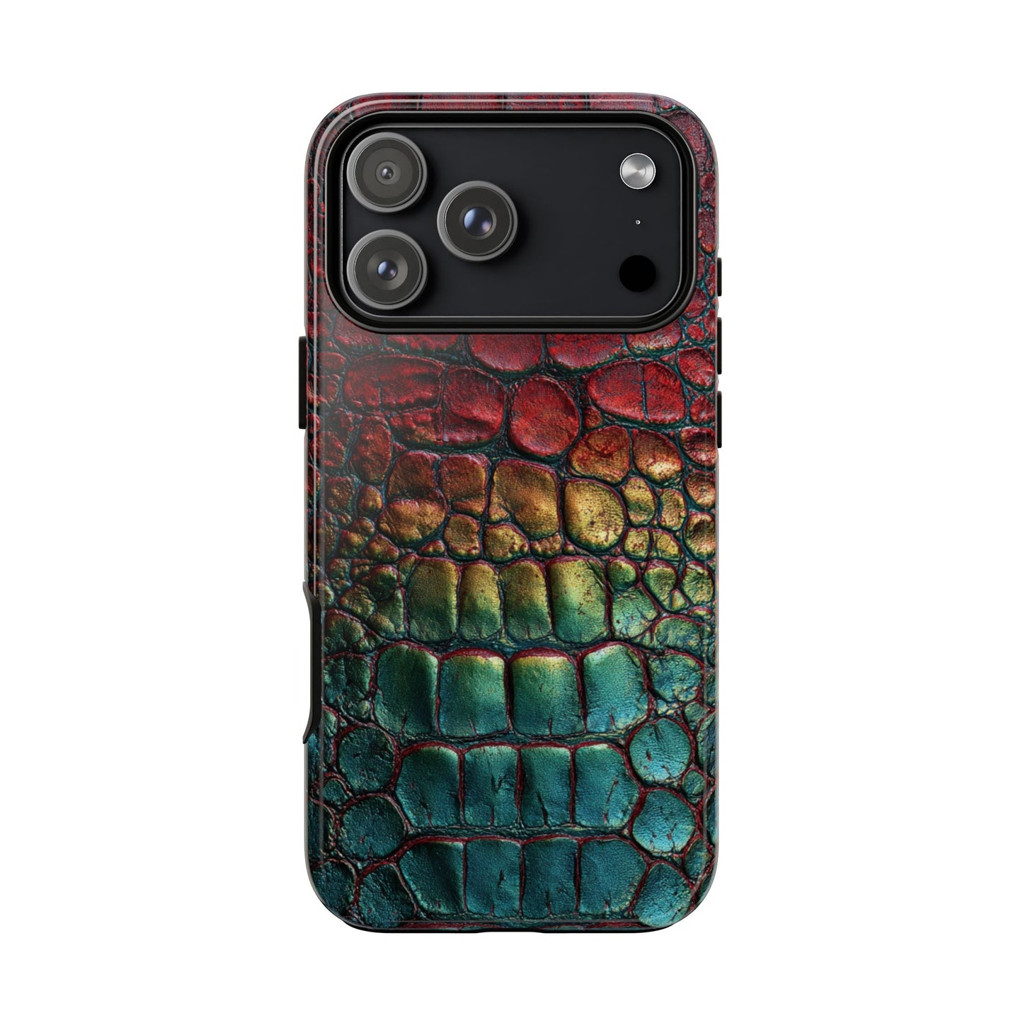 Red, Yellow, Blue Crocodile Skin [TOUGH CASE]