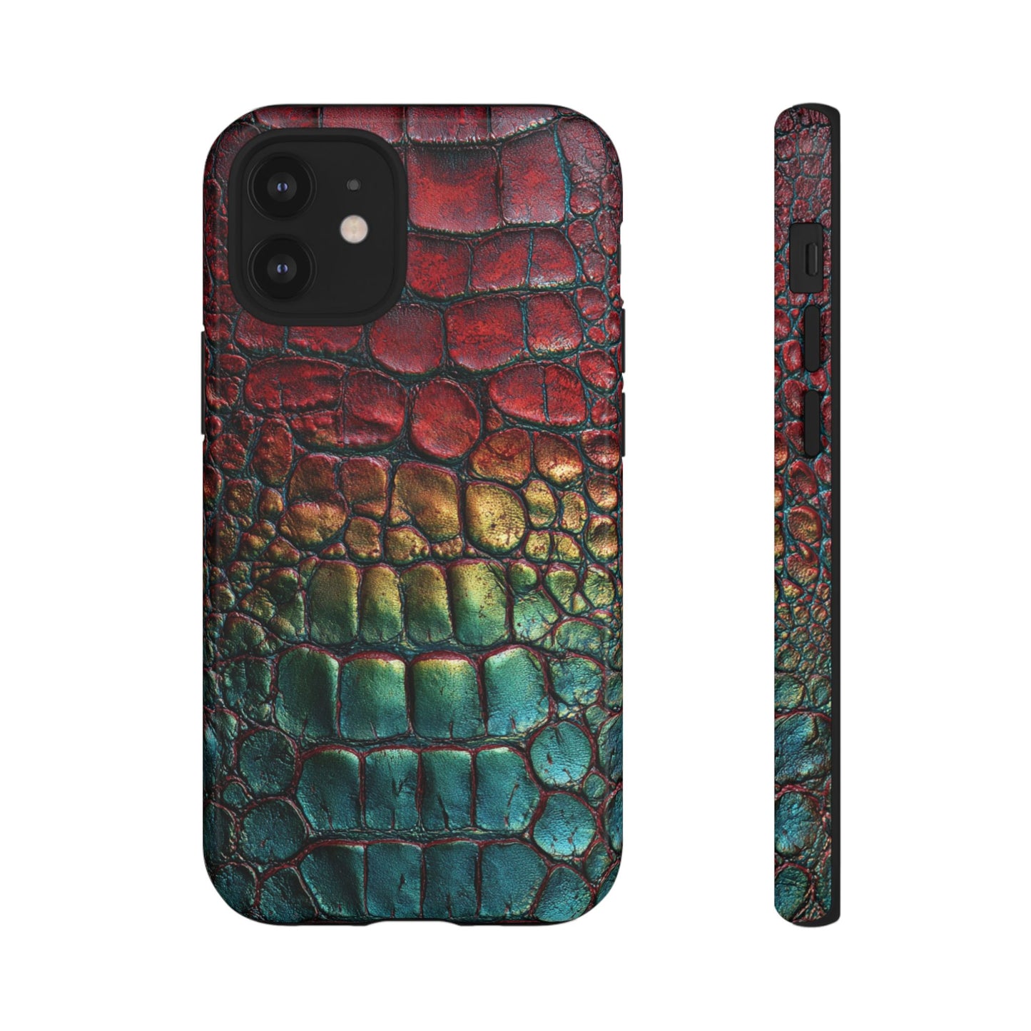 Red, Yellow, Blue Crocodile Skin [TOUGH CASE]