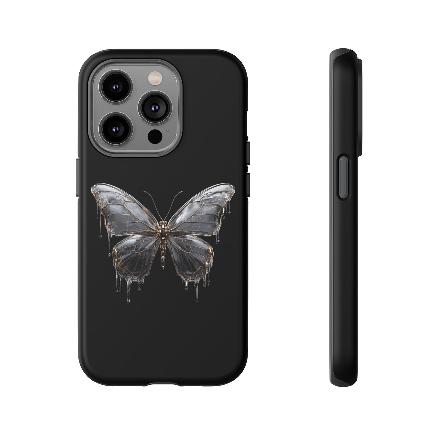 Metallic Butterfly (iPhone X - iPhone 17 Pro Max) [TOUGH CASE]