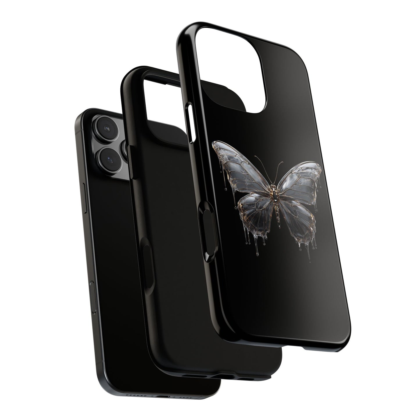 Metallic Butterfly (iPhone X - iPhone 17 Pro Max) [TOUGH CASE]