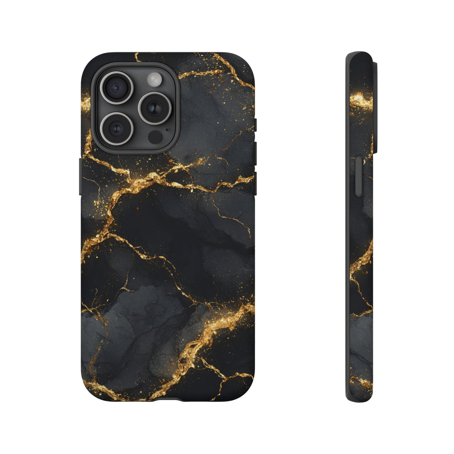 Black & Gold Marble [TOUGH CASE]