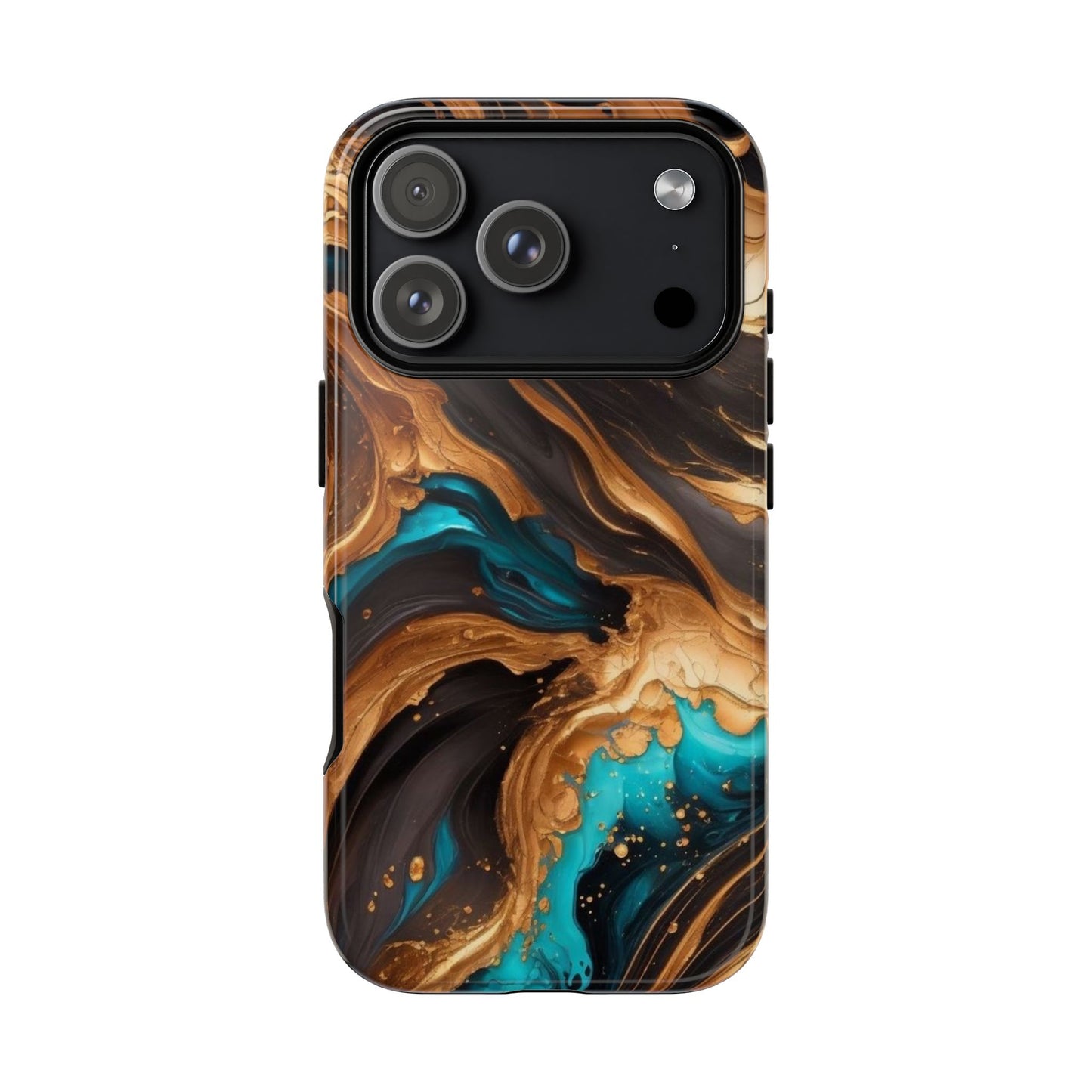 Metallic Swirls (iPhone X - iPhone 17 Pro Max) [TOUGH CASE]