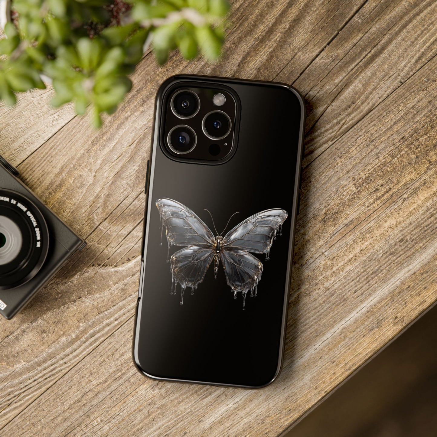 Metallic Butterfly (iPhone X - iPhone 17 Pro Max) [TOUGH CASE]