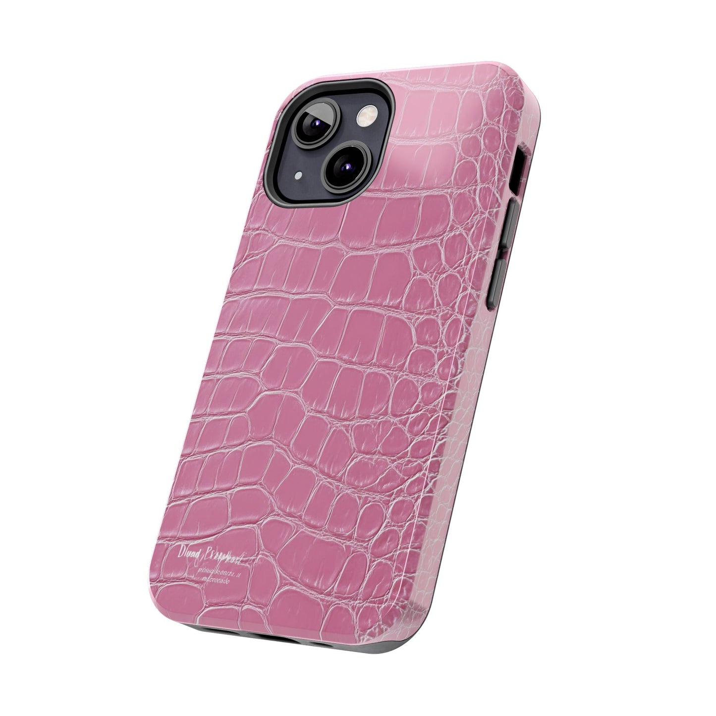 Pink Crocodile Leather