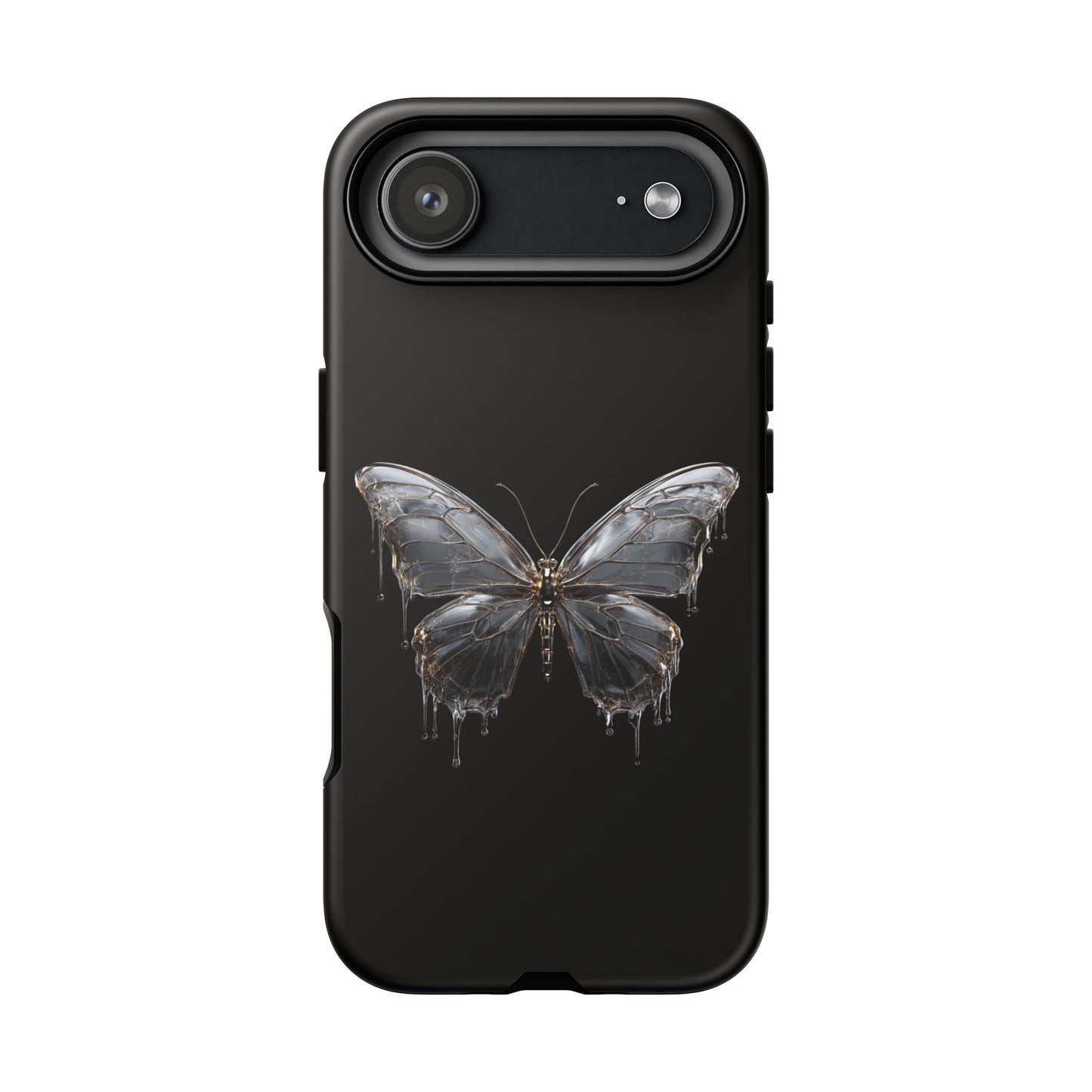 Metallic Butterfly (iPhone X - iPhone 17 Pro Max) [TOUGH CASE]