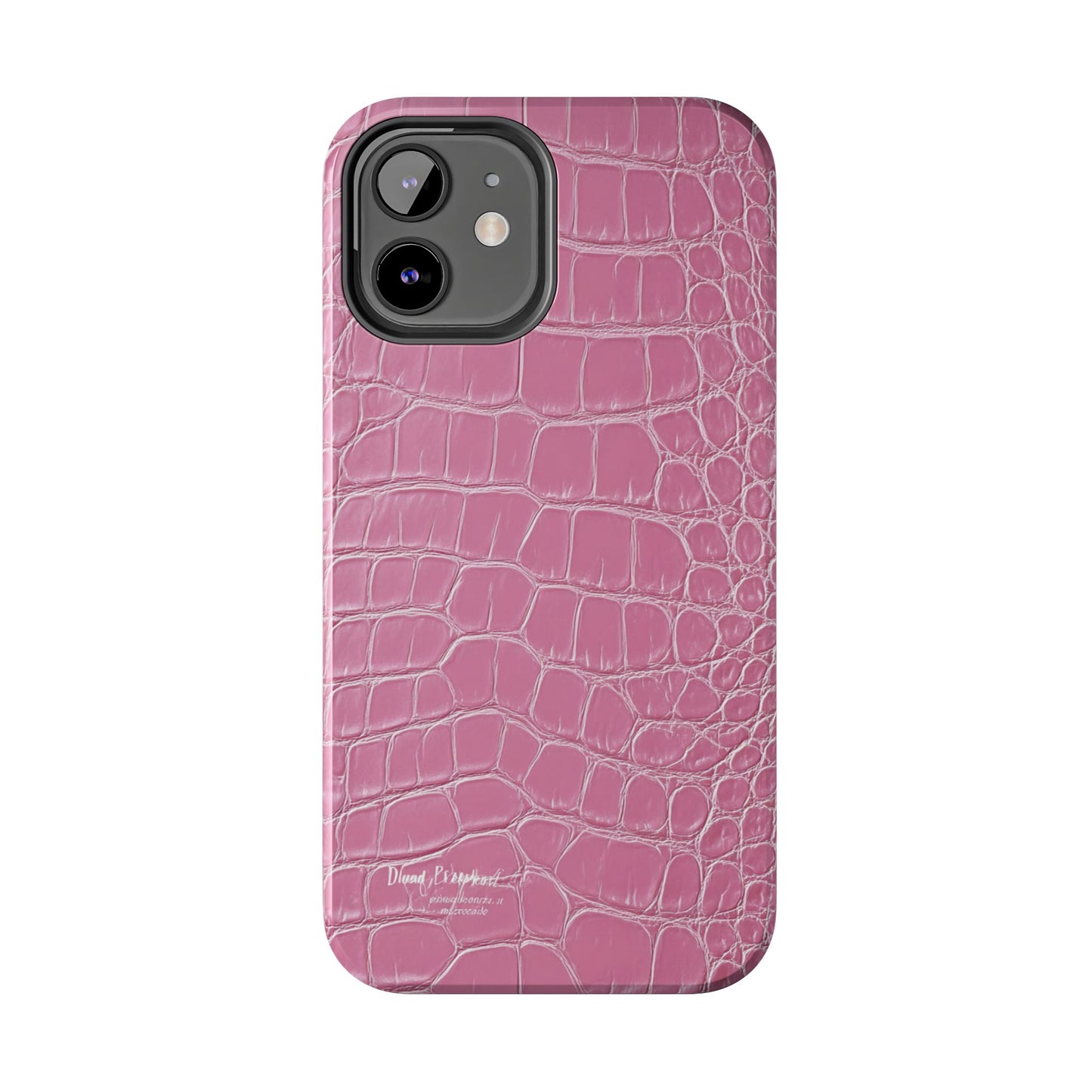 Pink Crocodile Leather