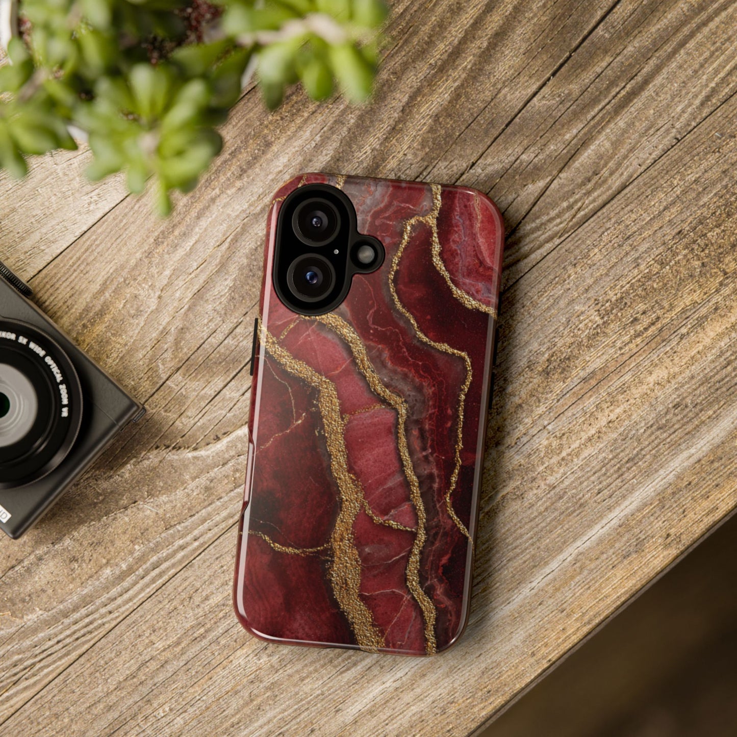 Red & Gold Marble [TOUGH CASE]