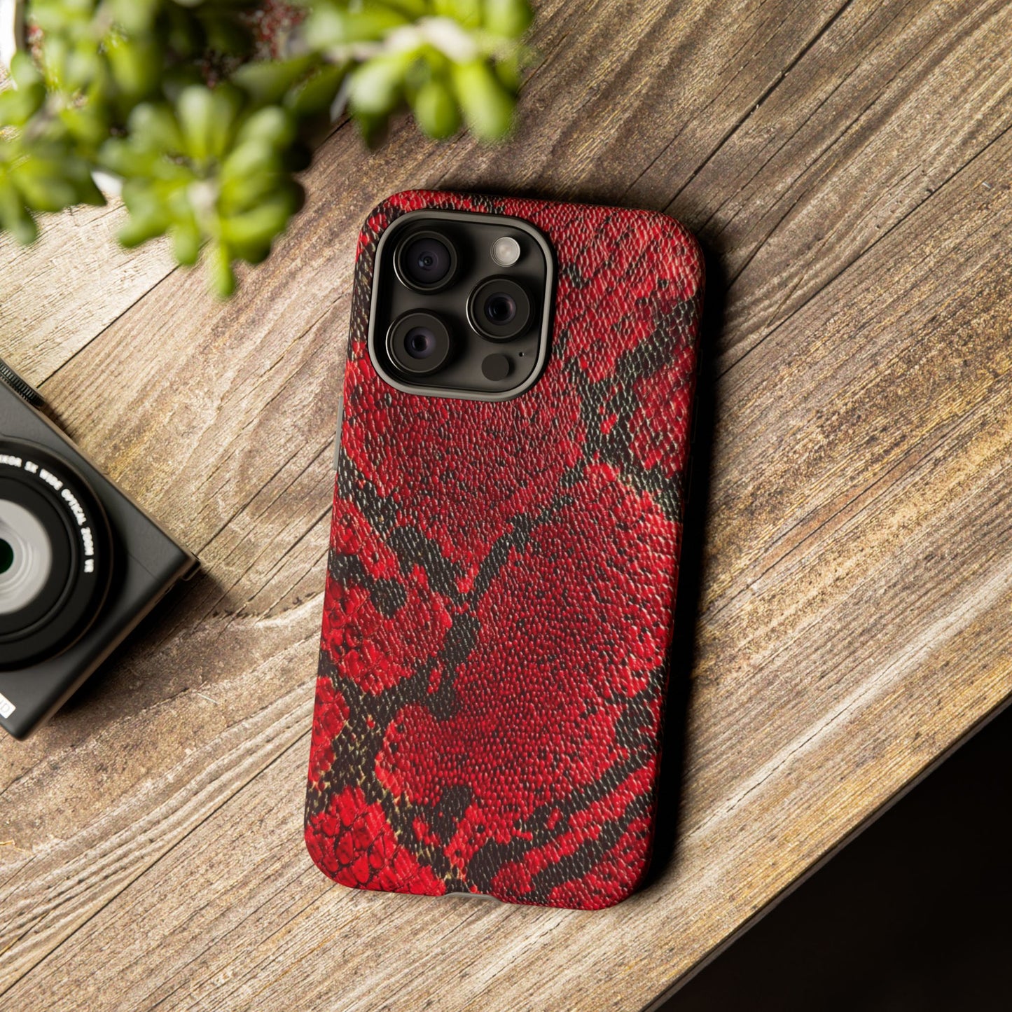Red Snake Skin [TOUGH CASE]
