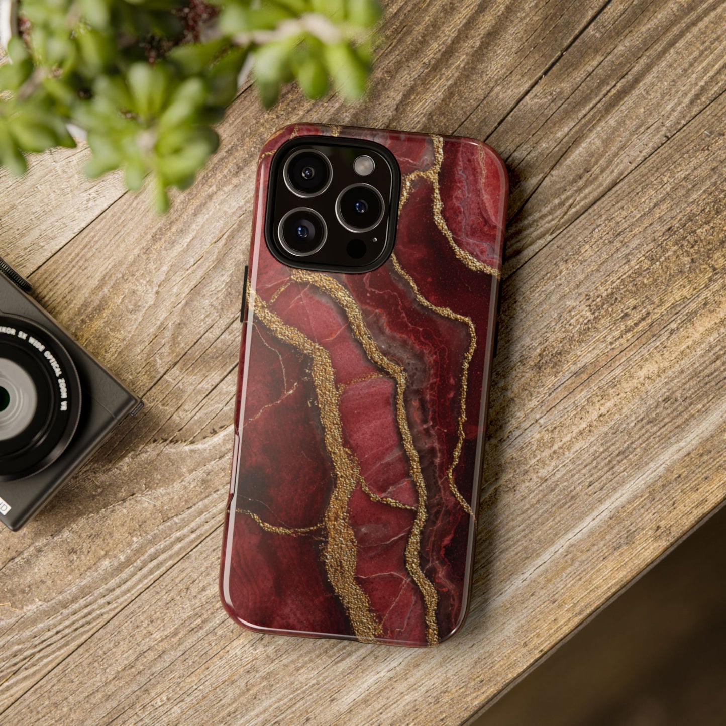 Red & Gold Marble [TOUGH CASE]