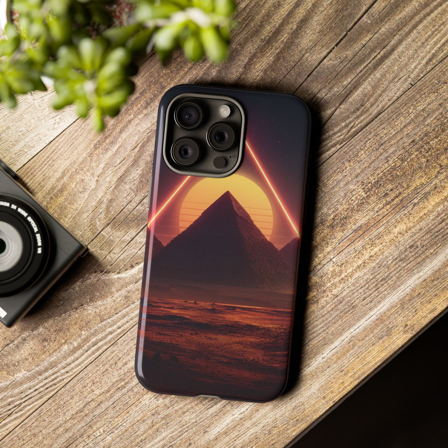 Retro Pyramid Sunset [TOUGH CASE]