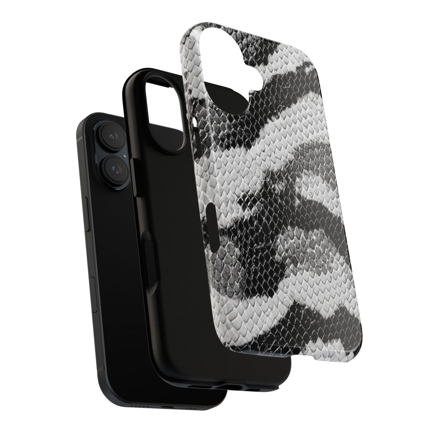 Black & White Snakeskin [TOUGH CASE]