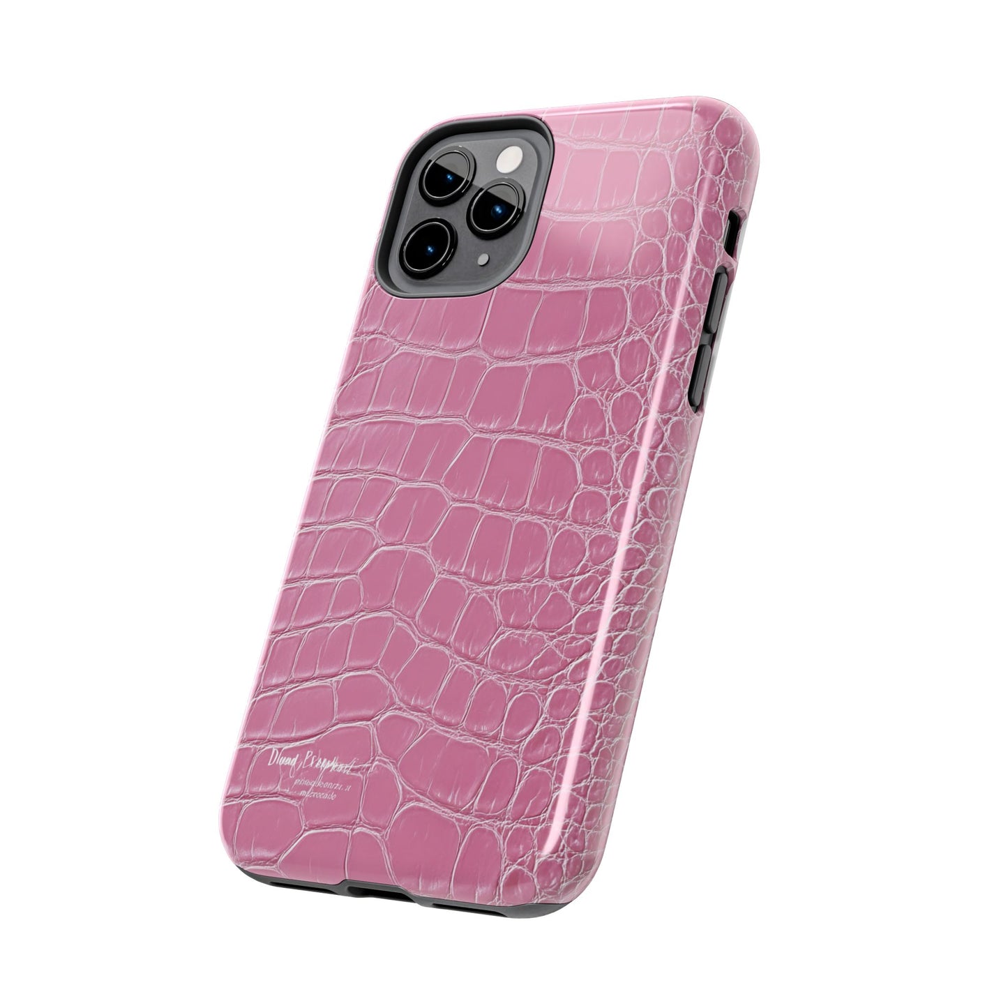 Pink Crocodile Leather