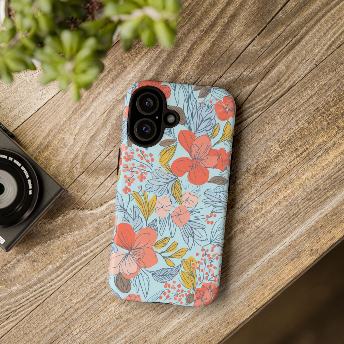 Floral 02 (iPhone X - iPhone 17 Pro Max) [TOUGH CASE]