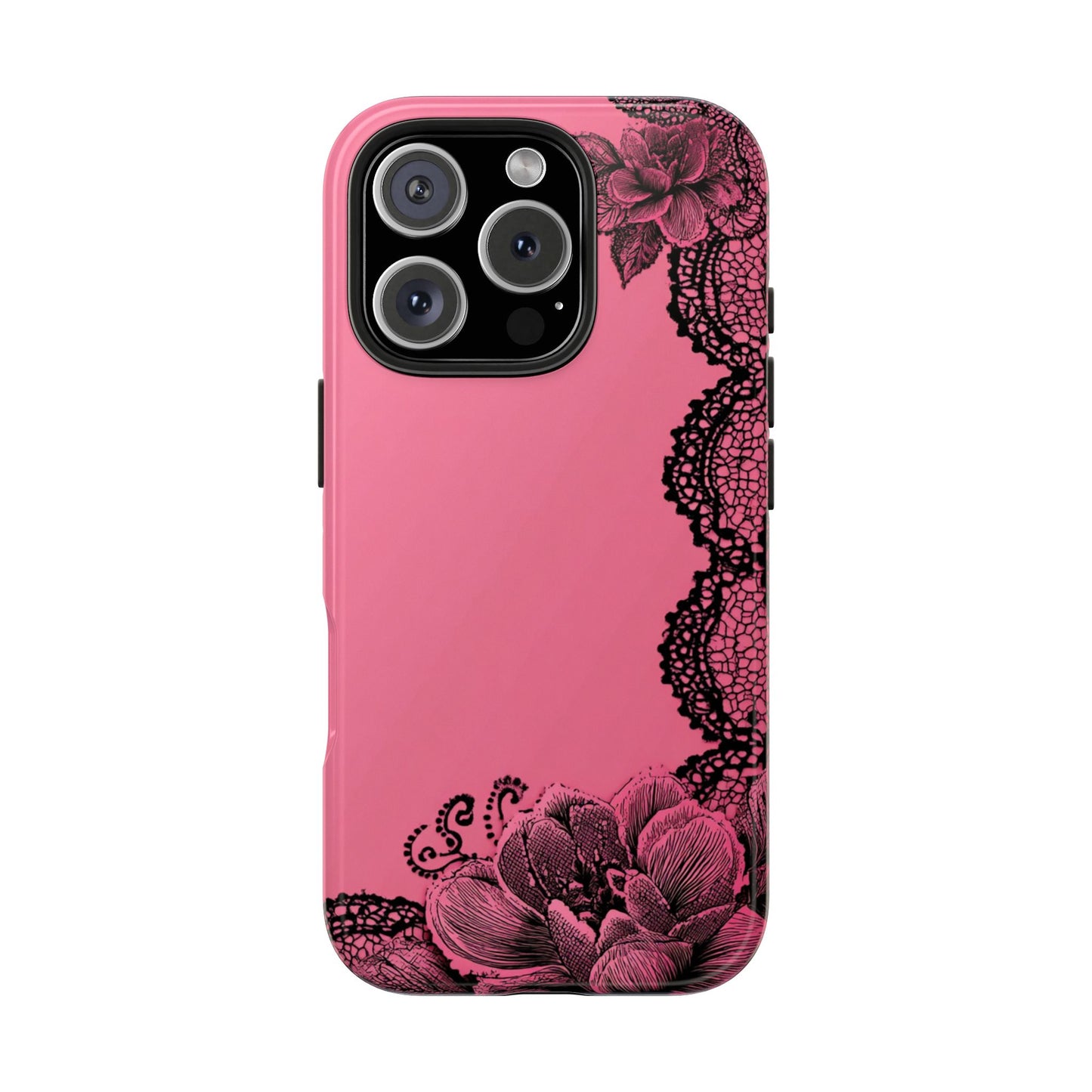 Pink Floral Lace