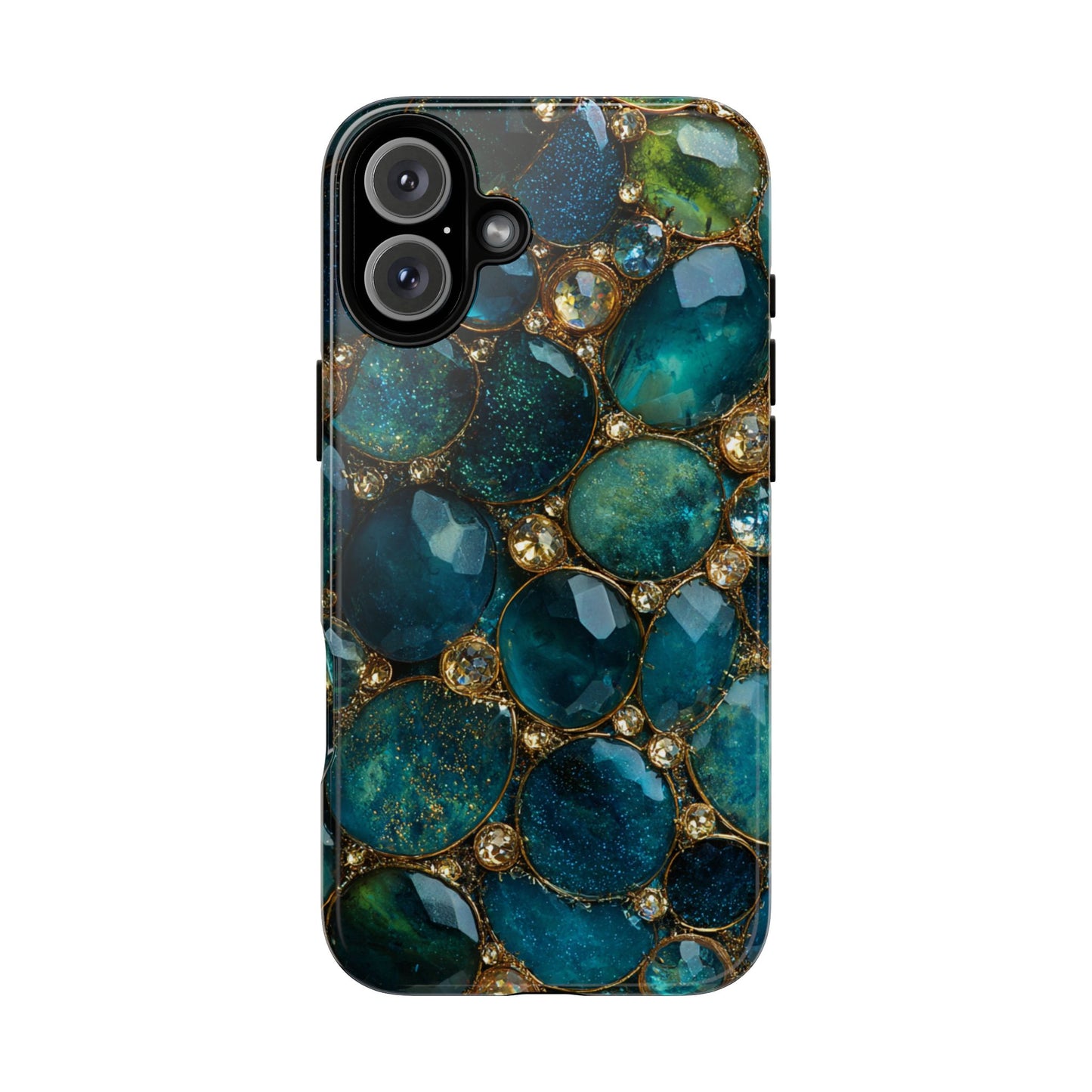 Blue Gemstones (iPhone Pro Max - iPhone X) [Tough Case]