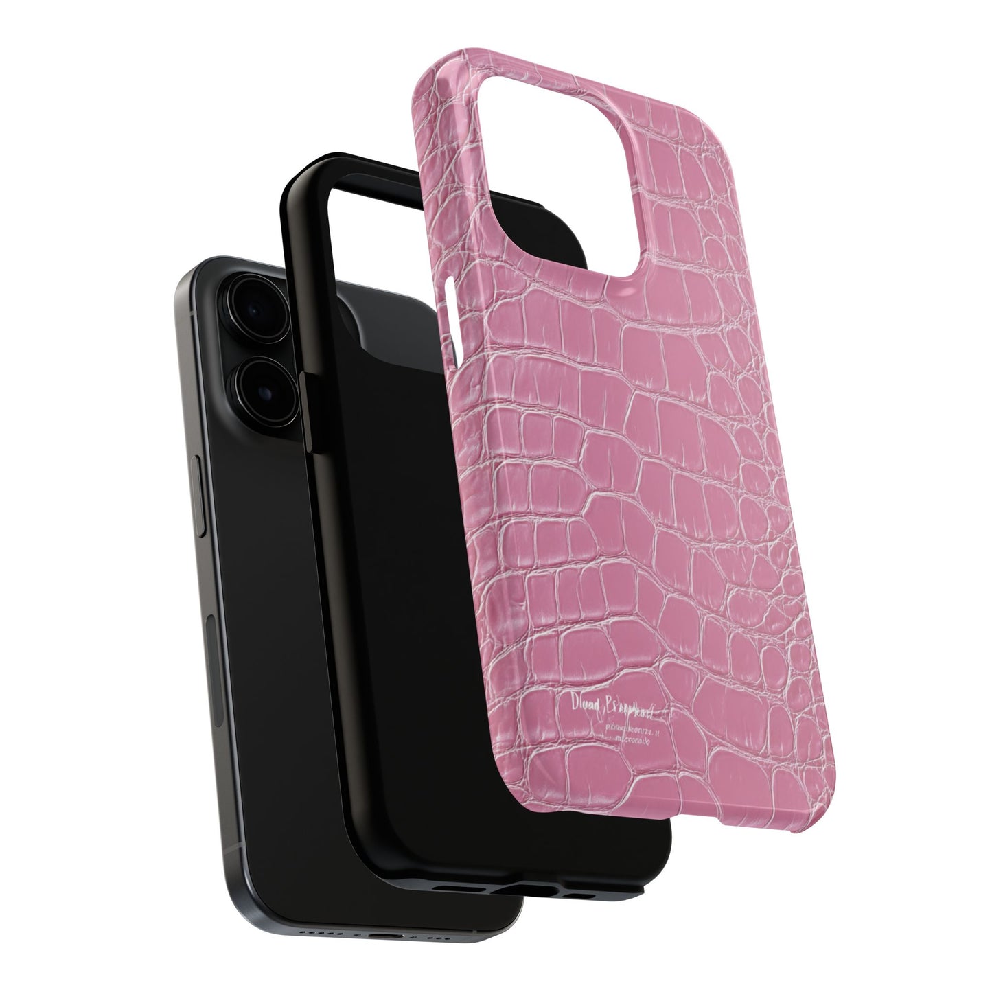Pink Crocodile Leather