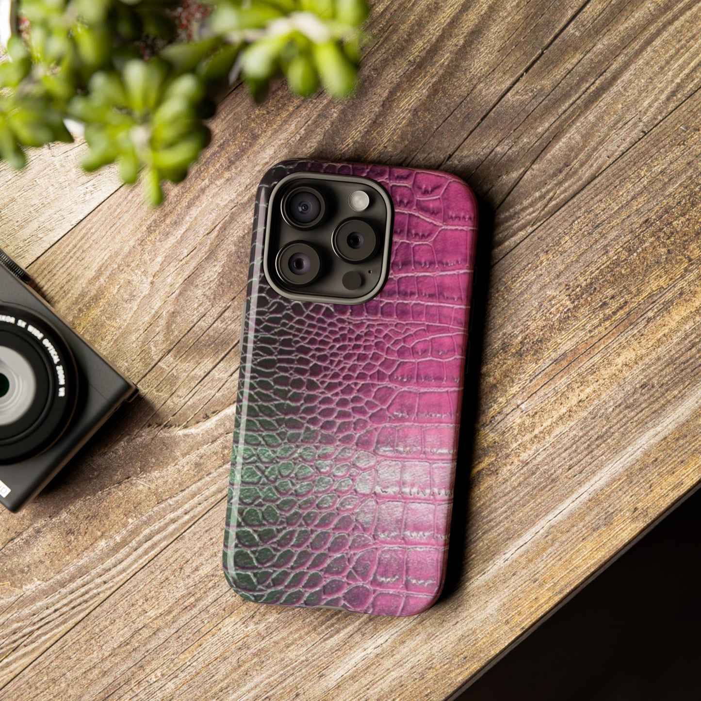 Purple Crocodile Leather [TOUGH CASE]