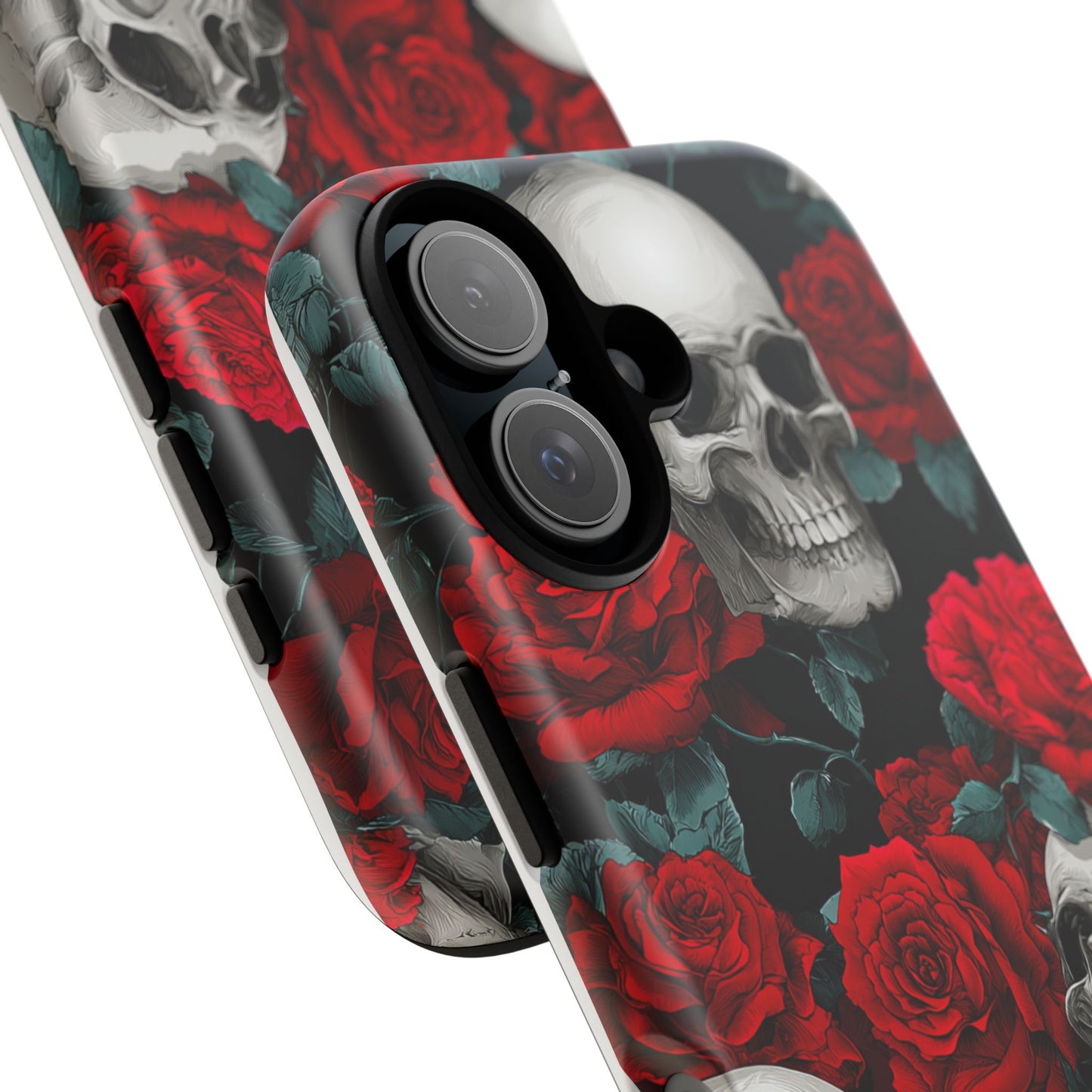 LOW STOCK Skull & Red Roses [TOUGH CASE]