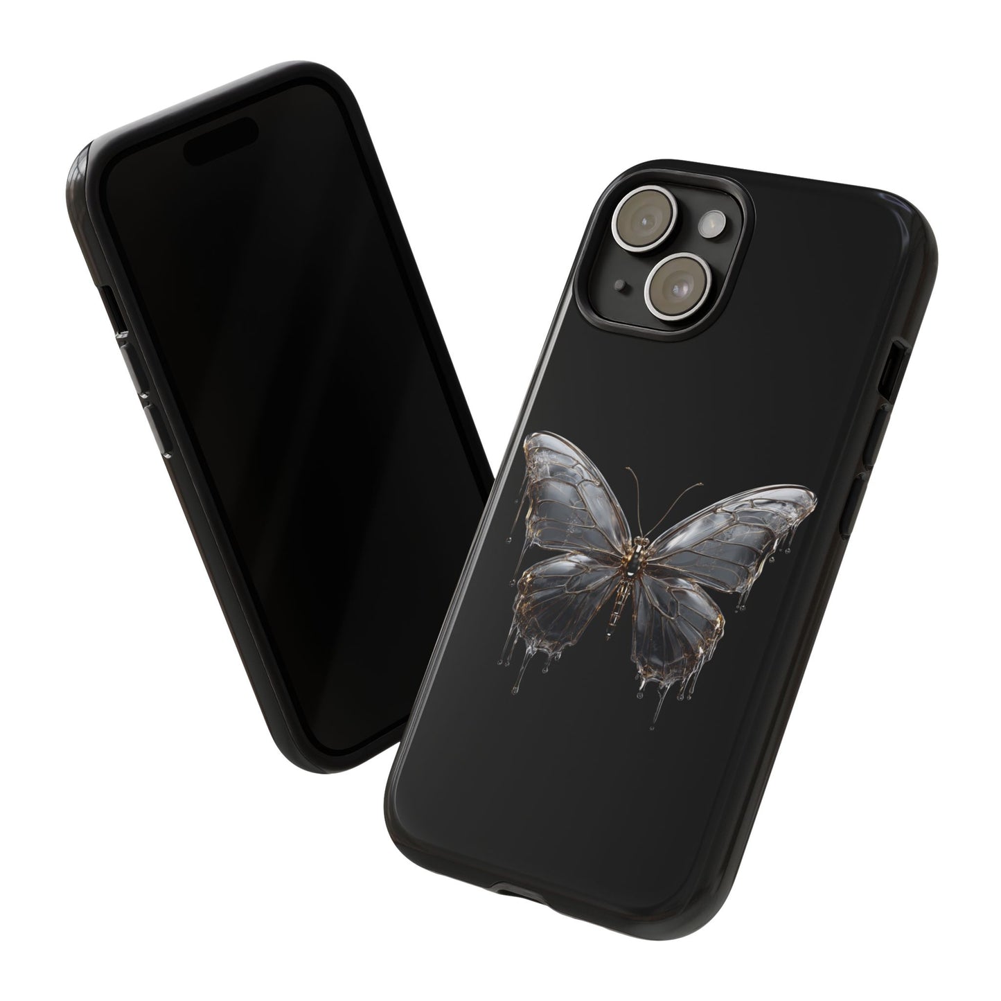 Metallic Butterfly (iPhone X - iPhone 17 Pro Max) [TOUGH CASE]