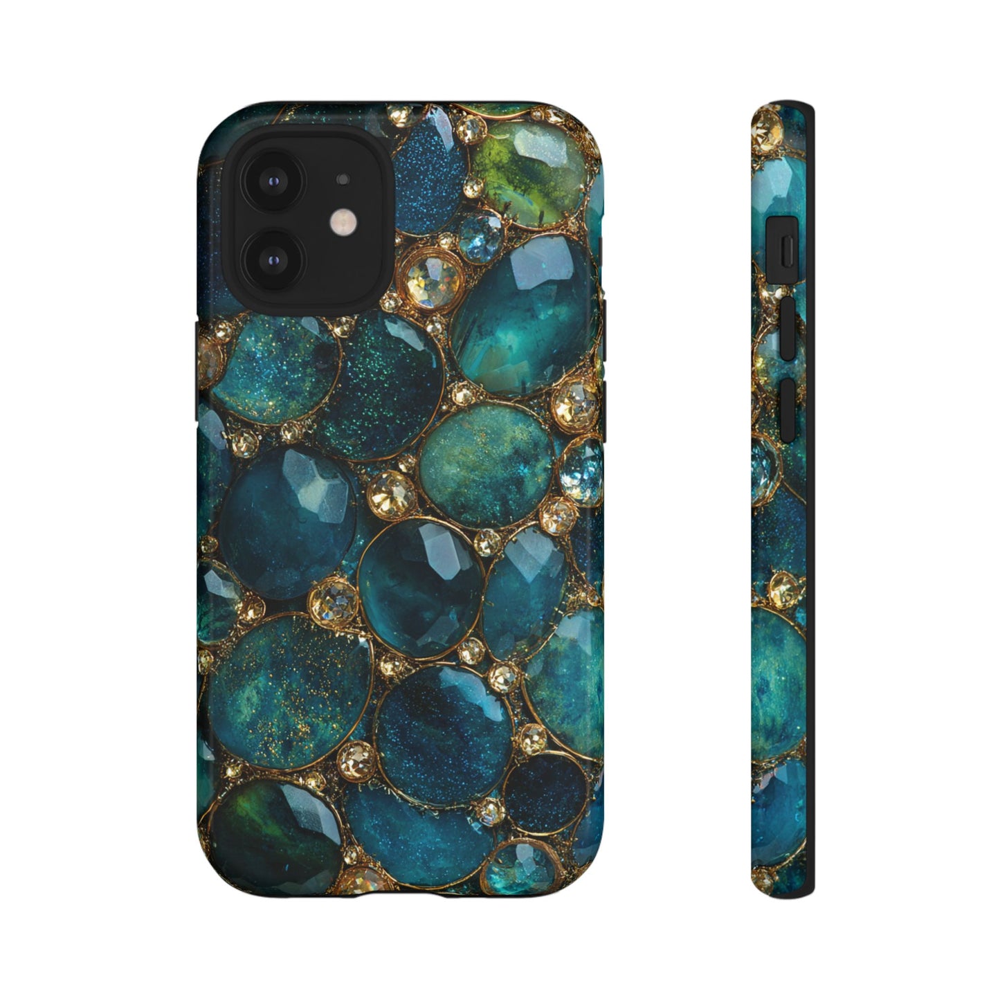 Blue Gemstones (iPhone Pro Max - iPhone X) [Tough Case]