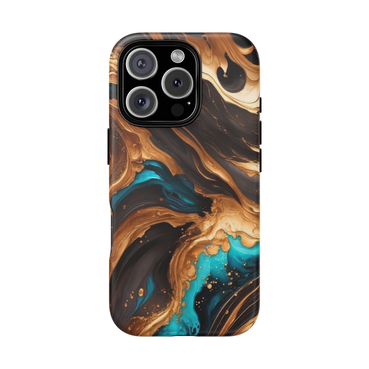 Metallic Swirls (iPhone X - iPhone 17 Pro Max) [TOUGH CASE]
