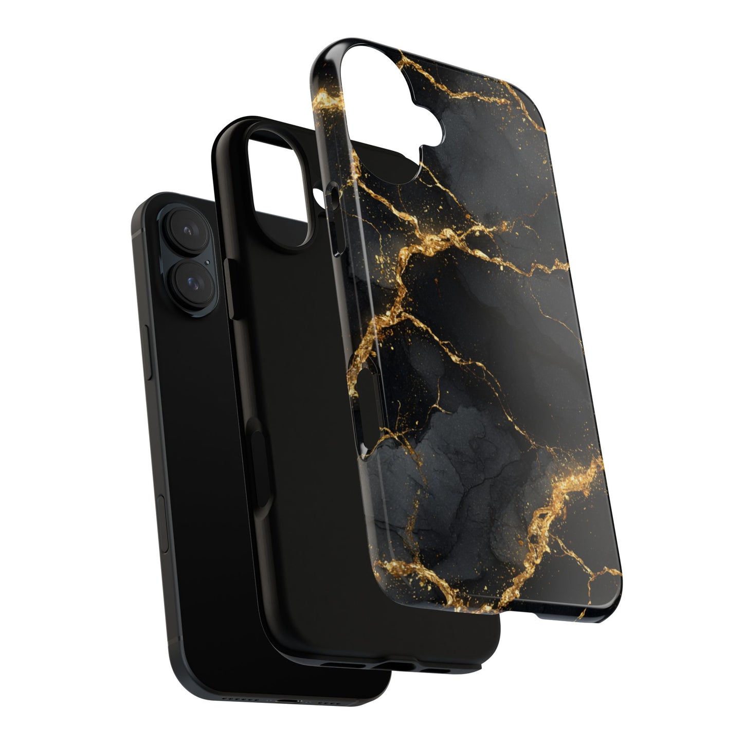Black & Gold Marble [TOUGH CASE]